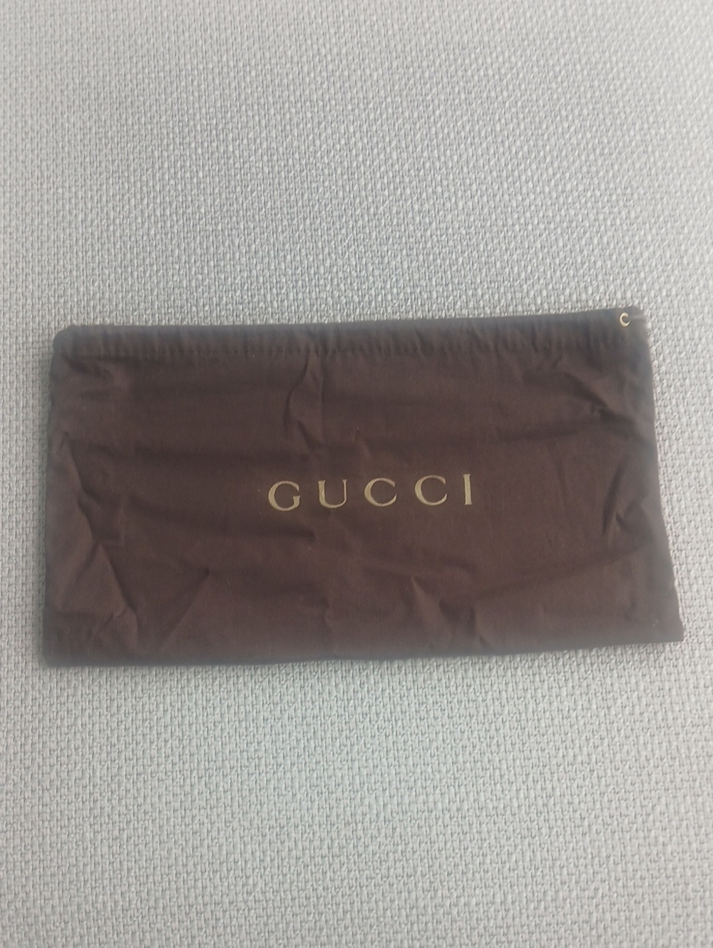 Gucci Brown and Gold Dust Pouch For small bag
